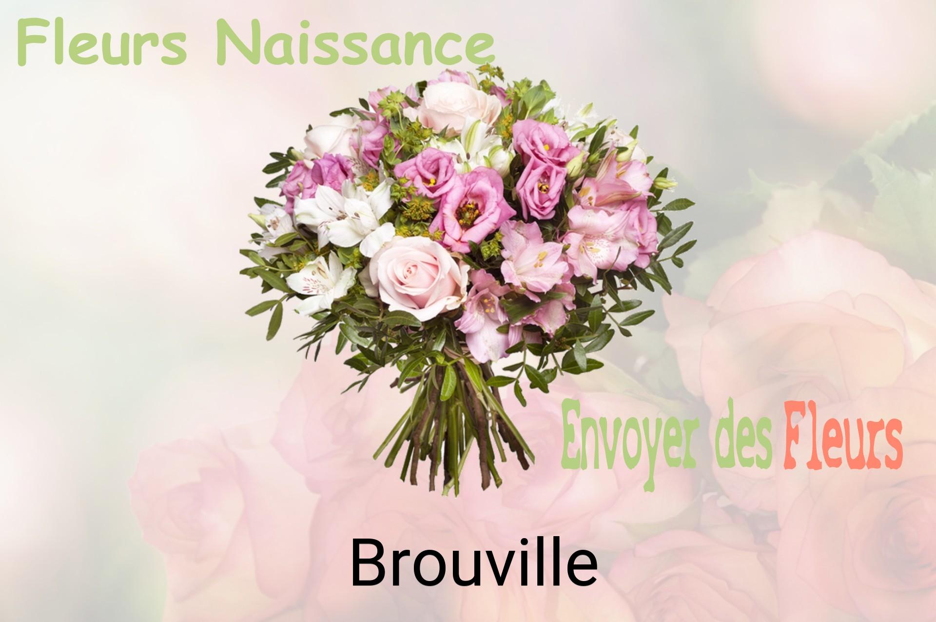 Bouquet de fleurs de naissance livré à Brouville